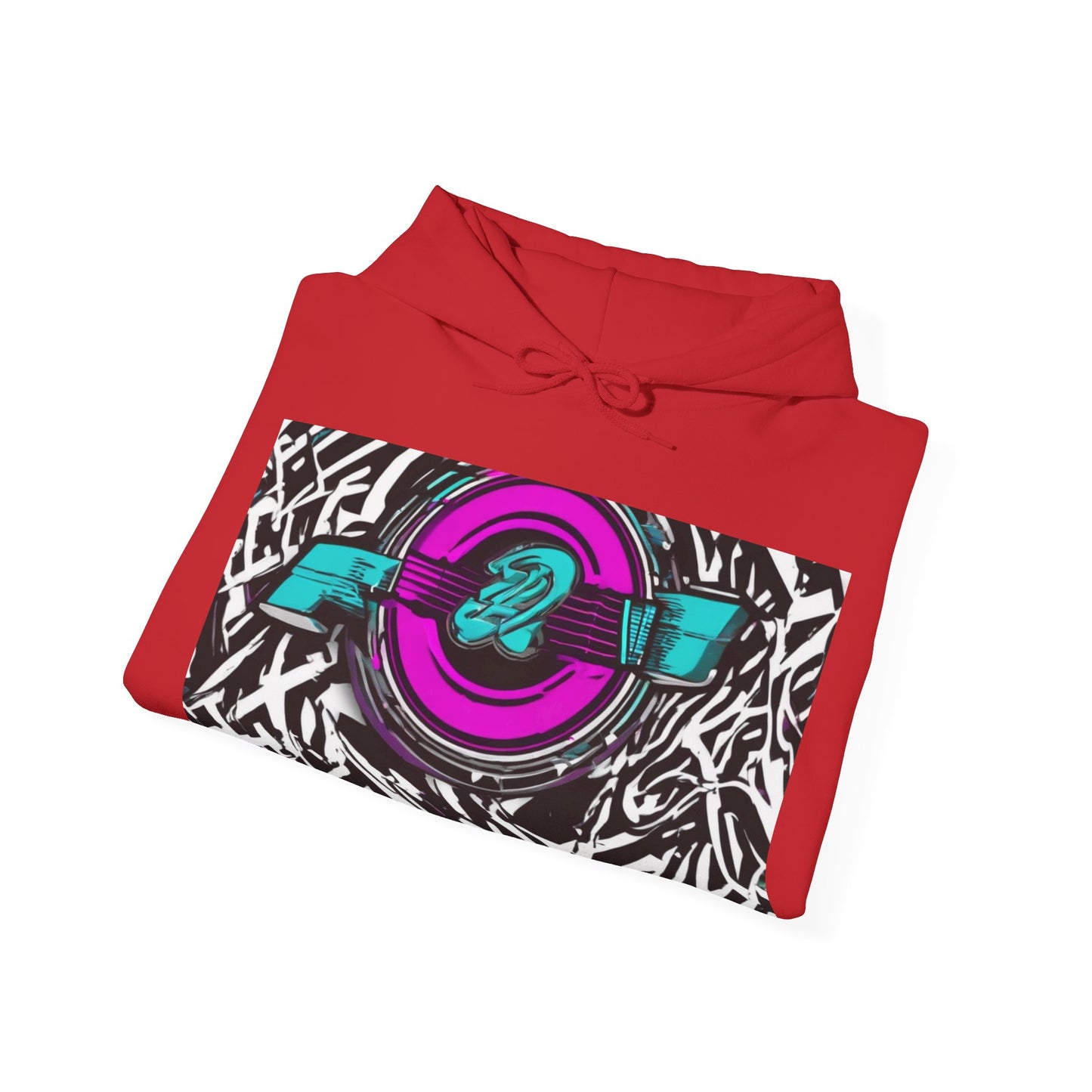 boostlete-boost-mode-type-again-badge-monoline-0293 — Unisex Heavy Blend Hooded Sweatshirt (Gildan)