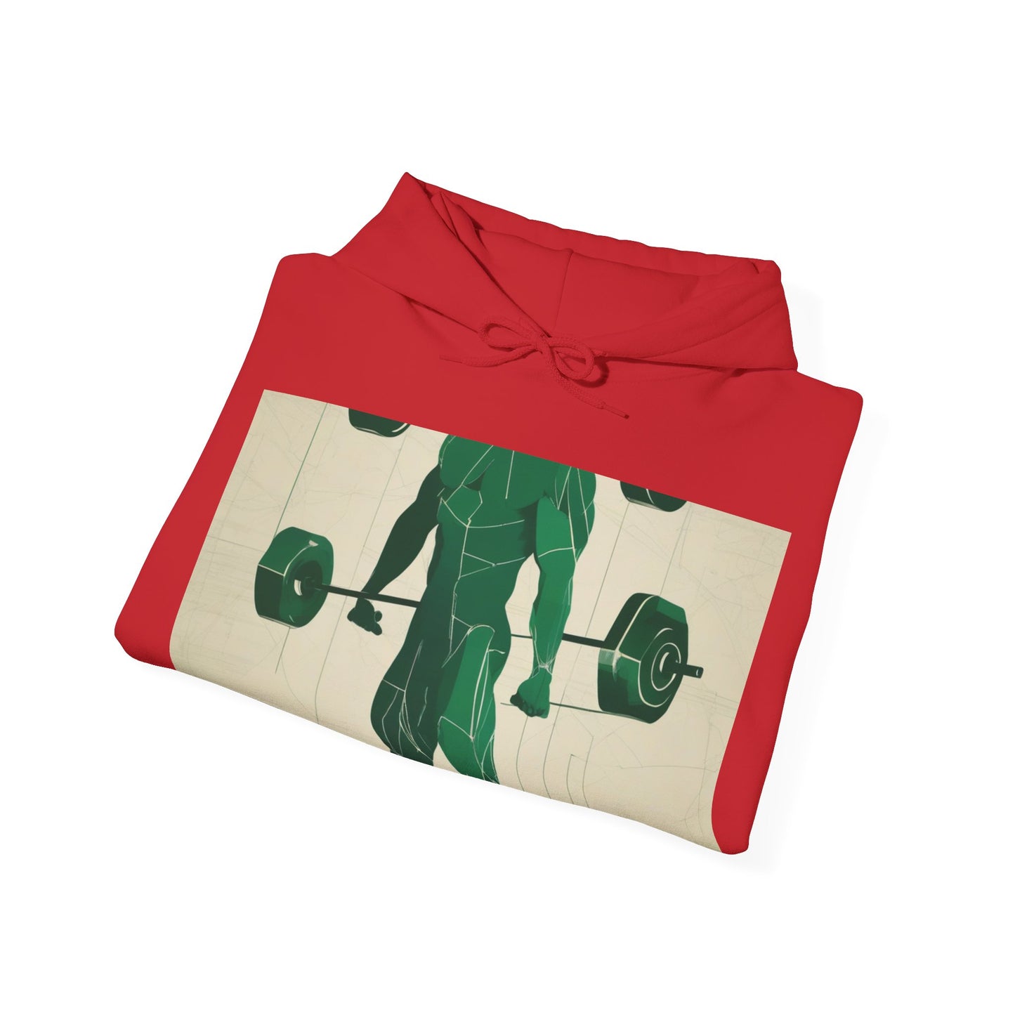 boostlete-boost-mode-scene-deadlift-glitch-blueprint-0044 — Unisex Heavy Blend Hooded Sweatshirt (Gildan)