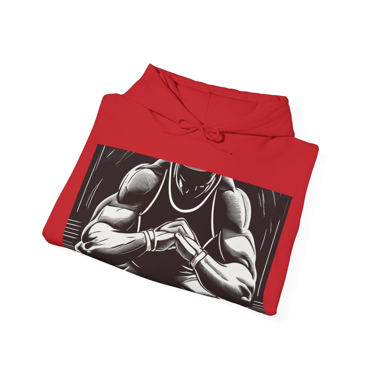 boostlete-pr-season-scene-athlete-outline-athletic-0144 — Unisex Heavy Blend Hooded Sweatshirt (Gildan)