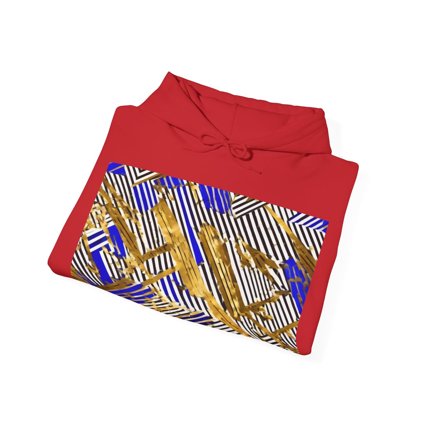 boostlete-boost-mode-pattern-diagonal-monoline-0015 — Unisex Heavy Blend Hooded Sweatshirt (Gildan)