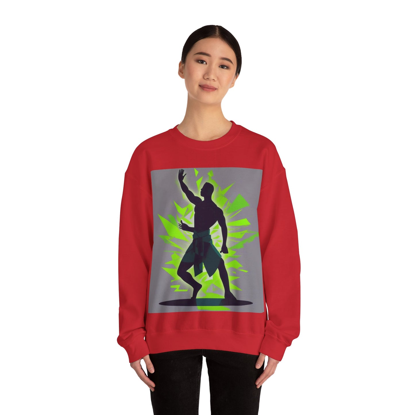 boostlete-mile-by-mile-scene-yogi-offset-isometric-0972 — Unisex Heavy Blend Crewneck (G18000)