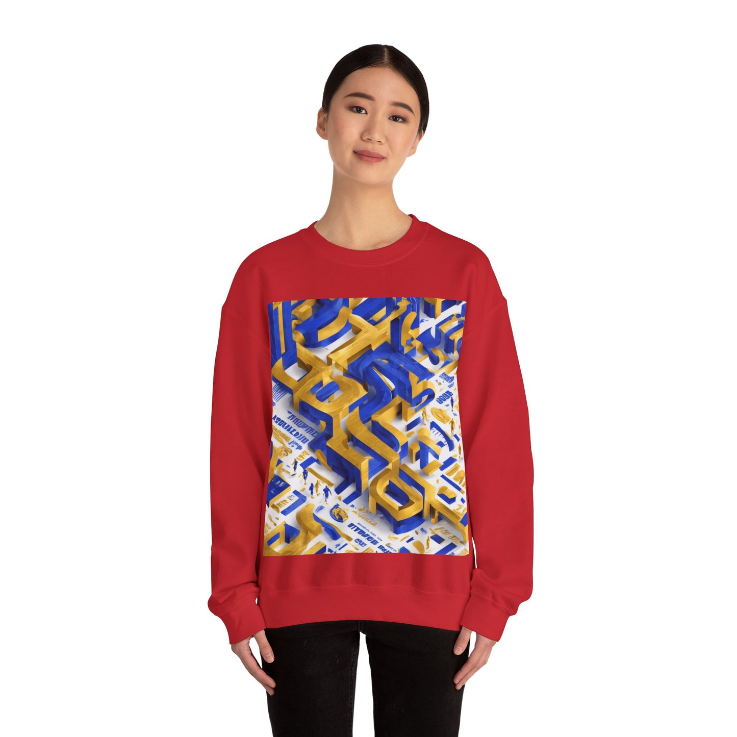 boostlete-iron-intent-type-one-more-rep-arc-isometric-0069 — Unisex Heavy Blend Crewneck Sweatshirt (Gildan)