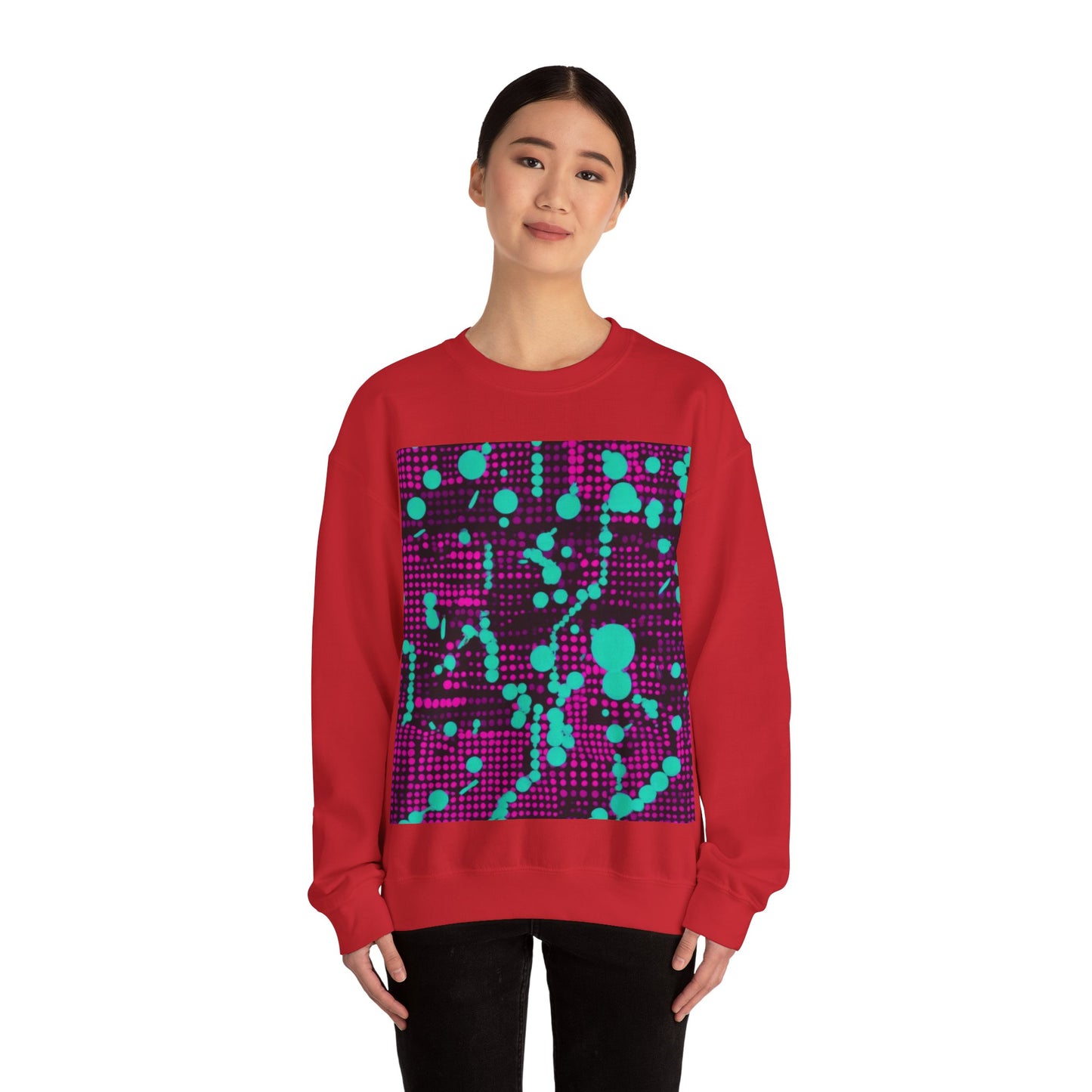 boostlete-pr-season-pattern-dotted-retro-0891 — Unisex Heavy Blend Crewneck (G18000)