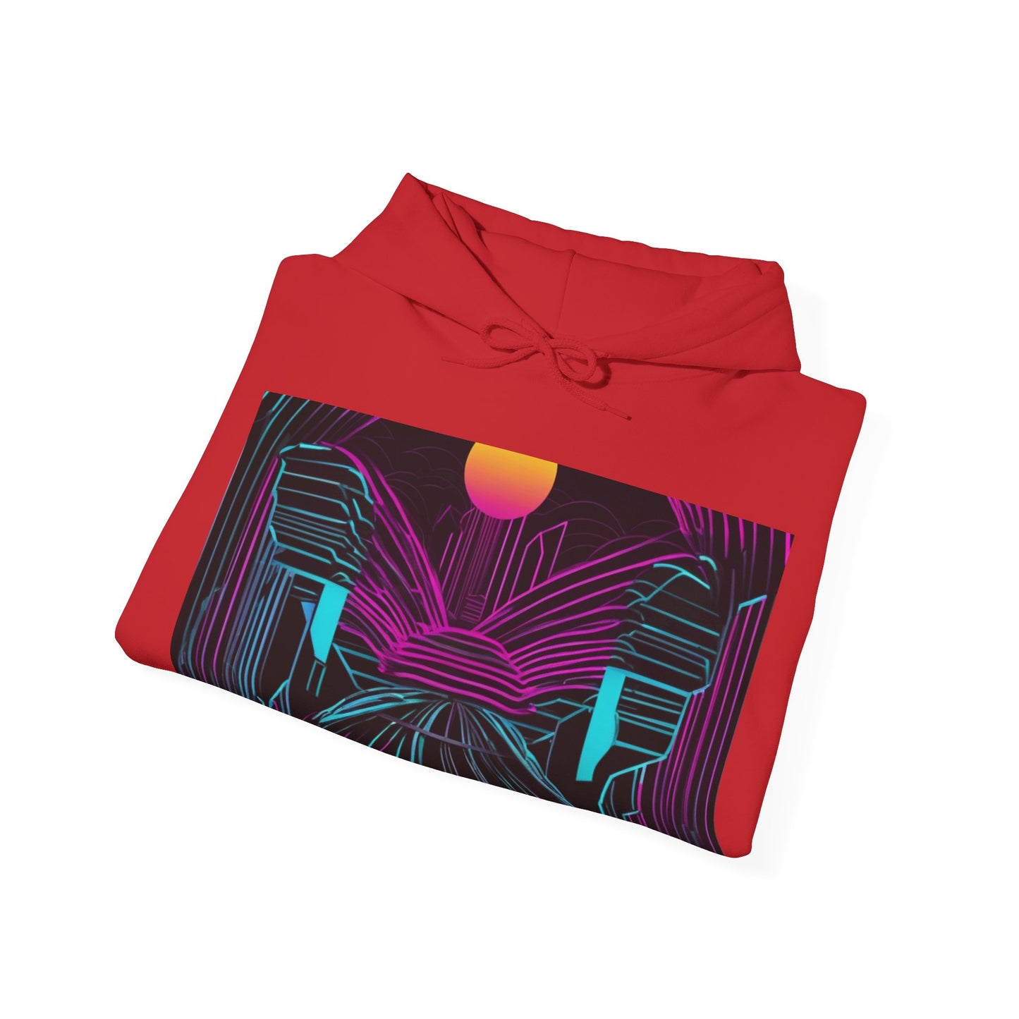 boostlete-rise-grind-icon-sunrise-motion-paper-0962 — Unisex Heavy Blend Hoodie (G18500)