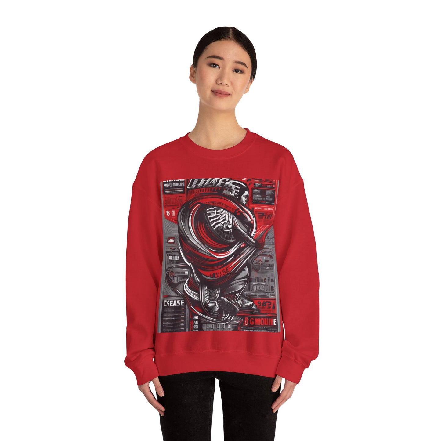 boostlete-field-day-type-chase-capacity-big-monoline-0813 — Unisex Heavy Blend Crewneck (G18000)