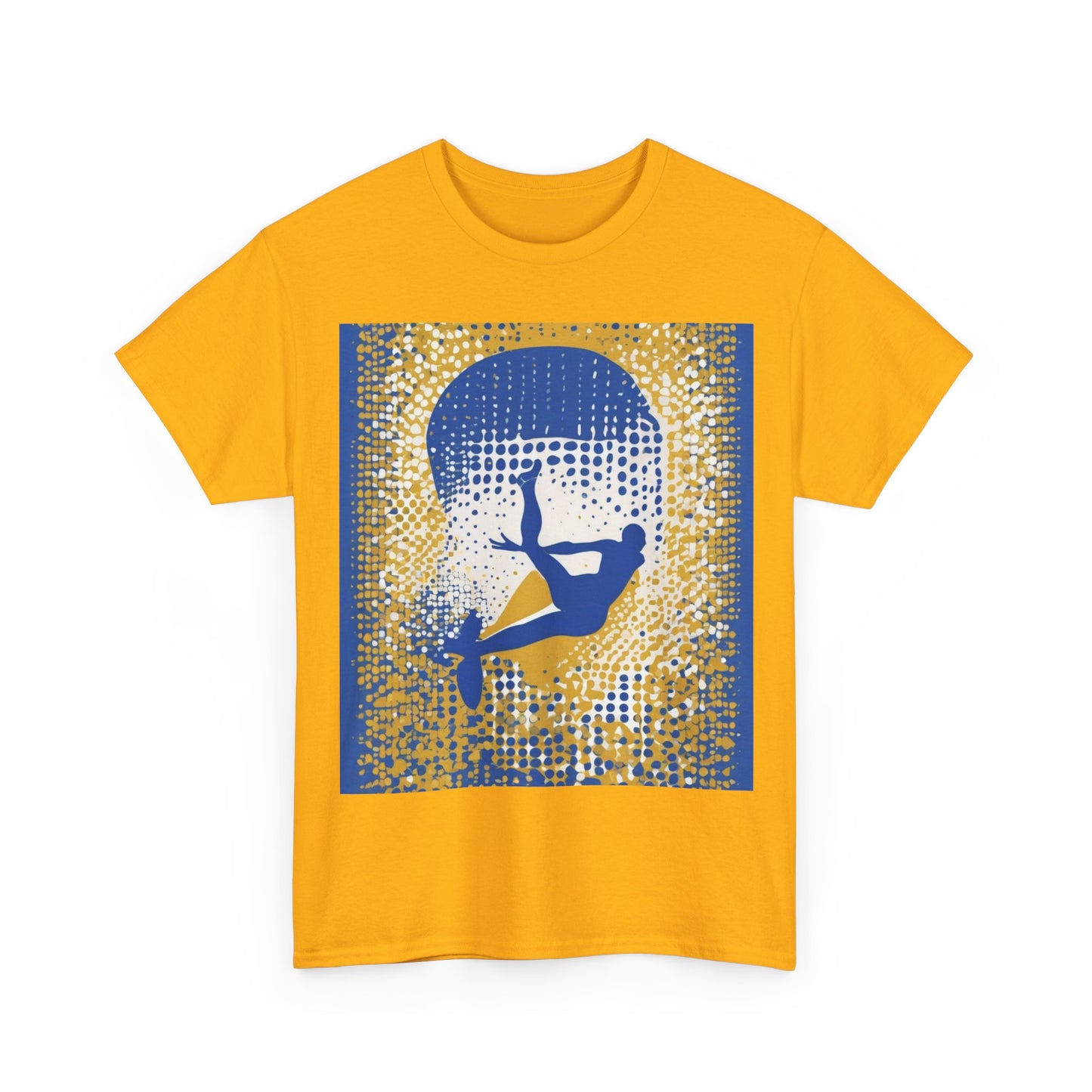 boostlete-field-day-icon-swimmer-halftone-paper-0246 — Unisex Heavy Cotton Tee (Gildan 5000)