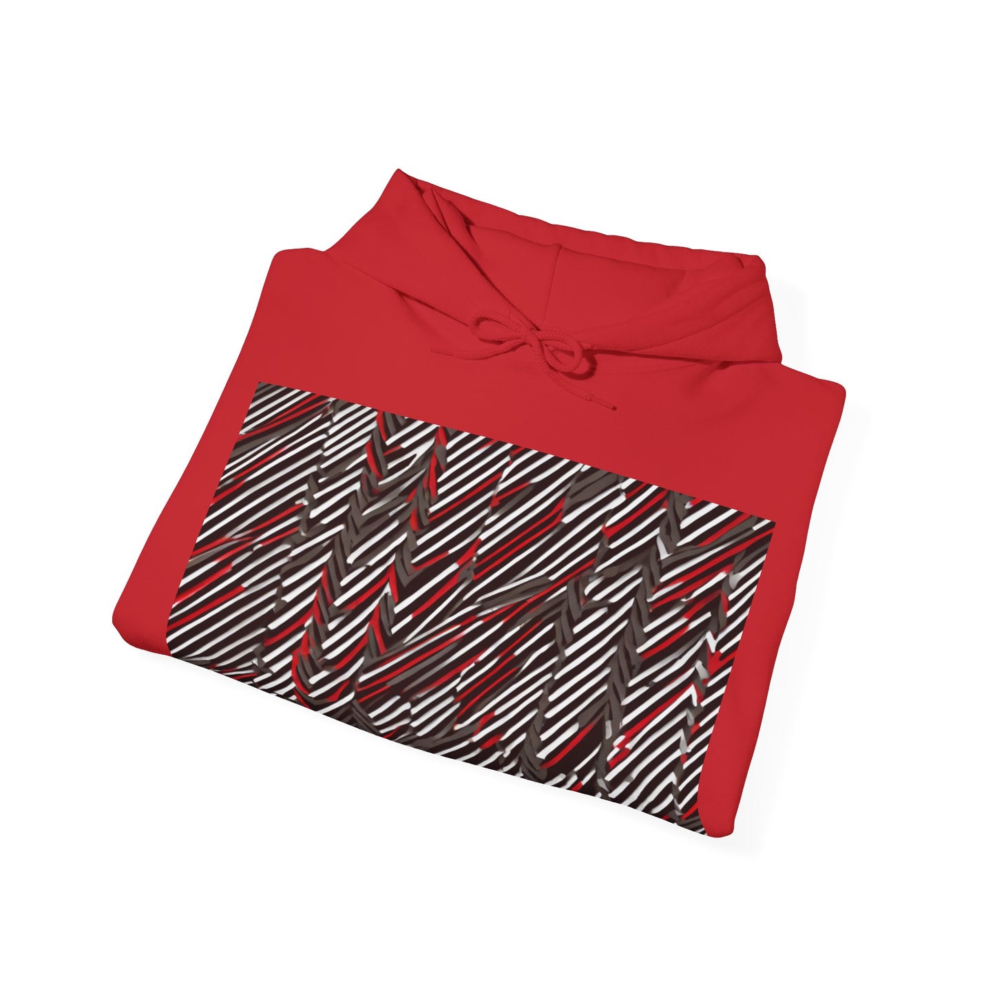 boostlete-field-day-pattern-diagonal-paper-0287 — Unisex Heavy Blend Hooded Sweatshirt (Gildan)