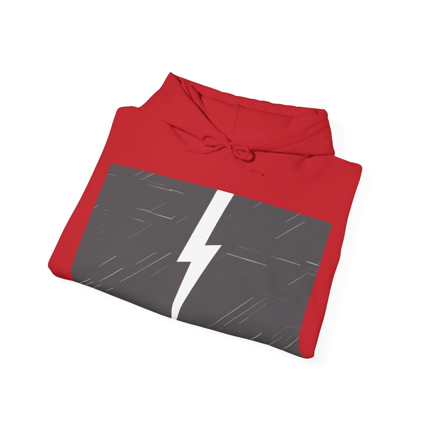 boostlete-am-crew-icon-lightning-glitch-vector-0590 — Unisex Heavy Blend Hoodie (G18500)
