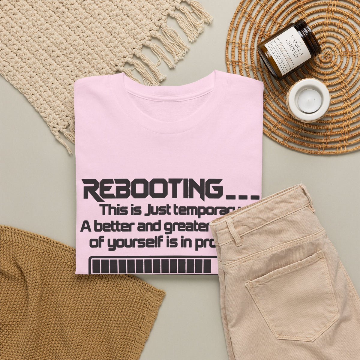 Rebooting... Personal Growth Loading Inspirational T-Shirt