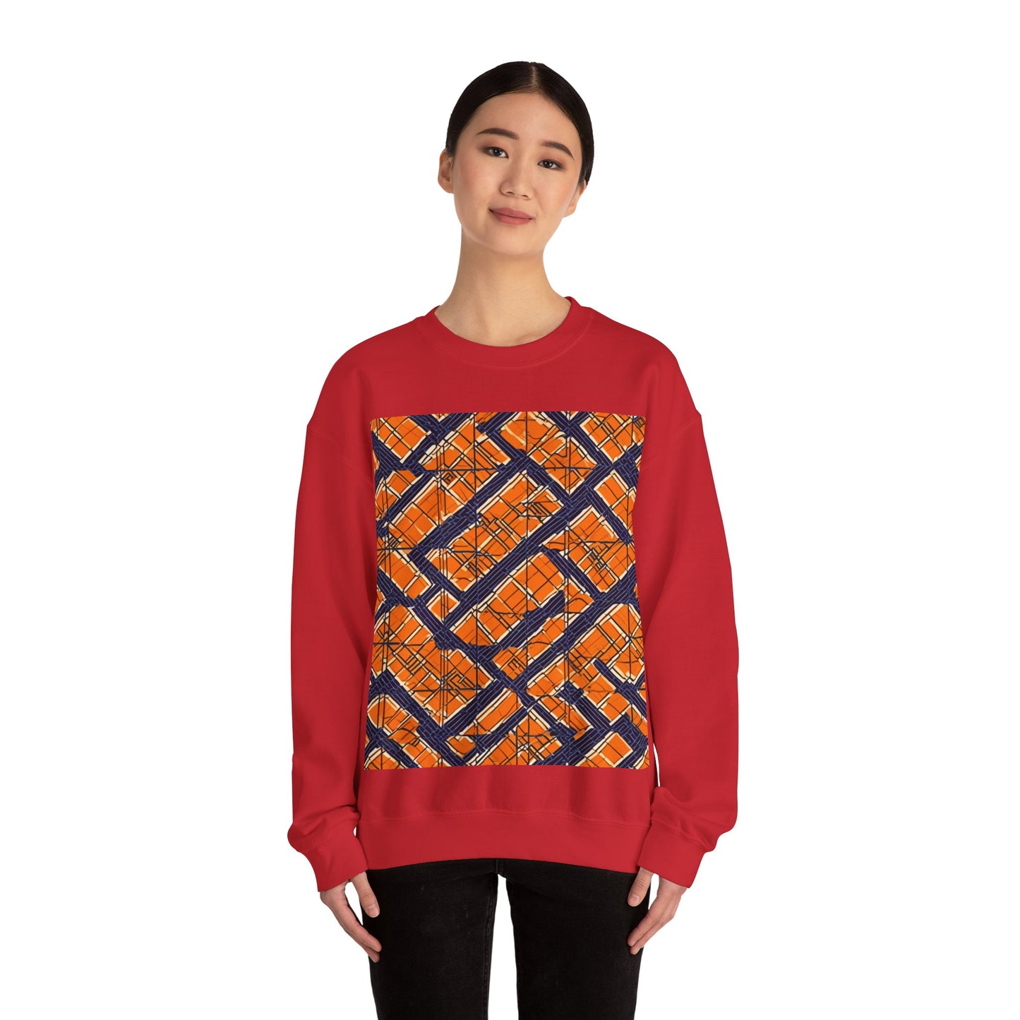 boostlete-boost-mode-pattern-plate-number-monoline-0571 — Unisex Heavy Blend Crewneck (G18000)