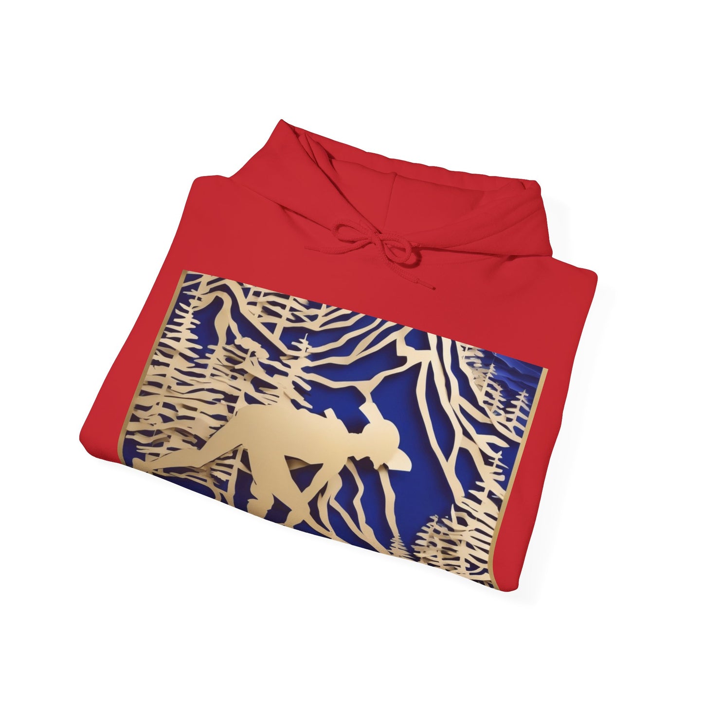 boostlete-recovery-progress-scene-trail-3d-paper-0176 — Unisex Heavy Blend Hooded Sweatshirt (Gildan)