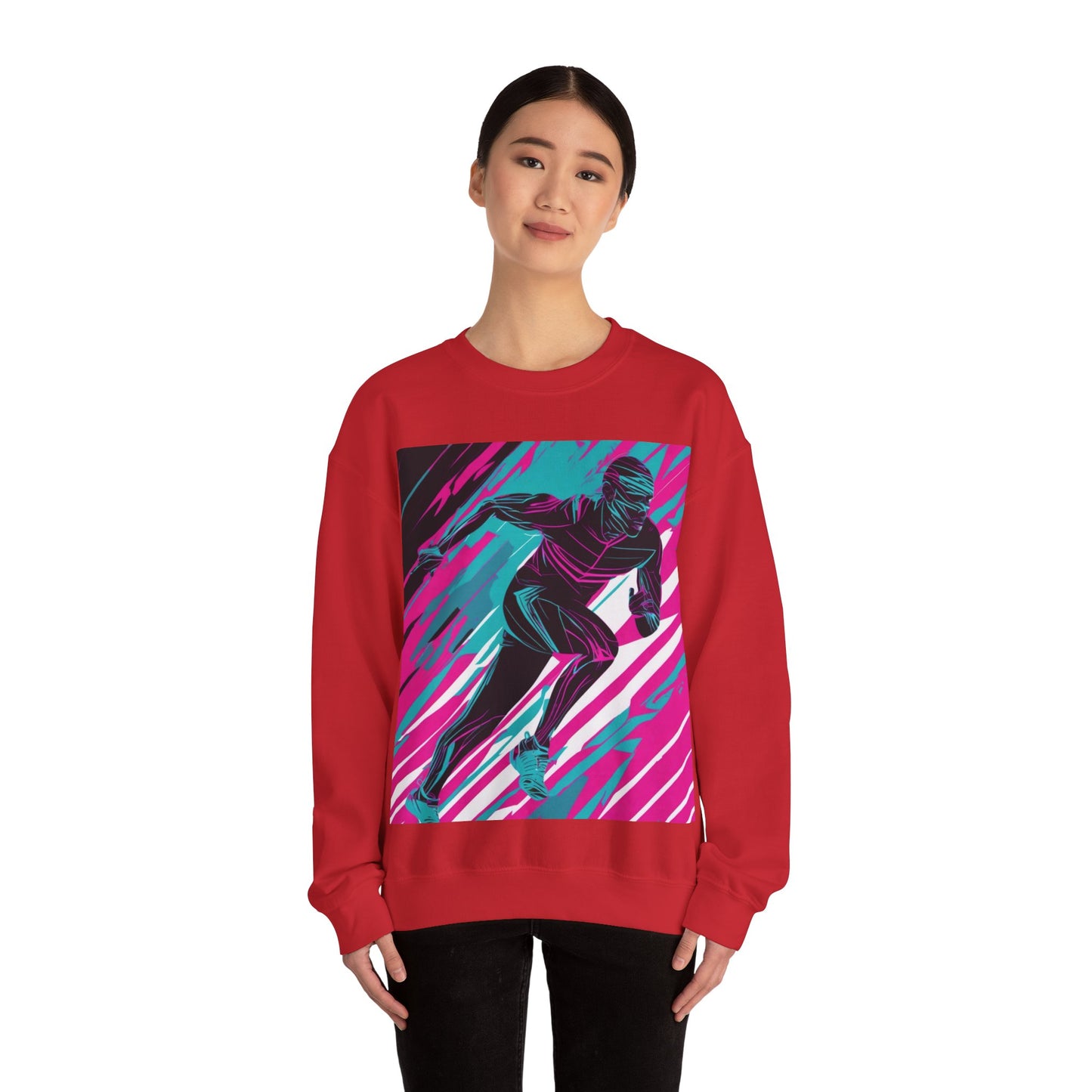 boostlete-mile-by-mile-scene-sprinter-motion-modern-0828 — Unisex Heavy Blend Crewneck (G18000)