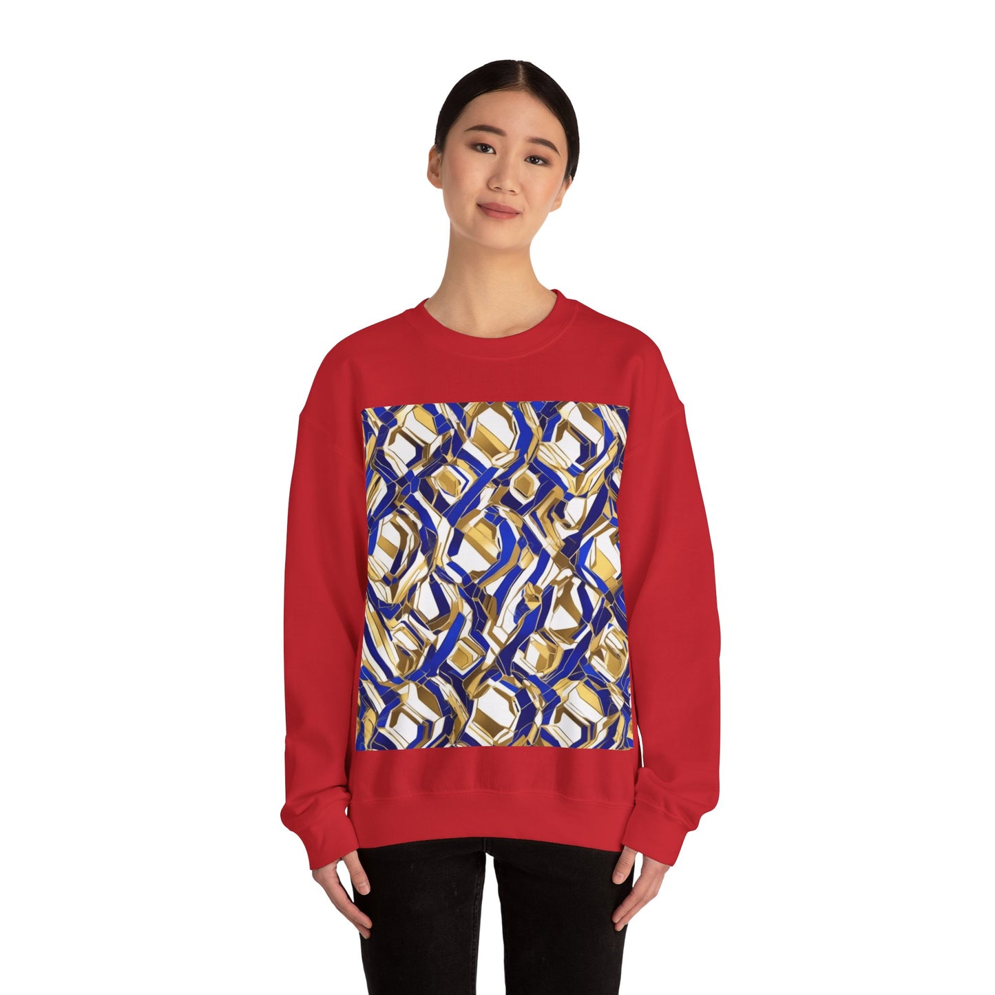 boostlete-boost-mode-pattern-hex-athletic-0611 — Unisex Heavy Blend Crewneck (G18000)