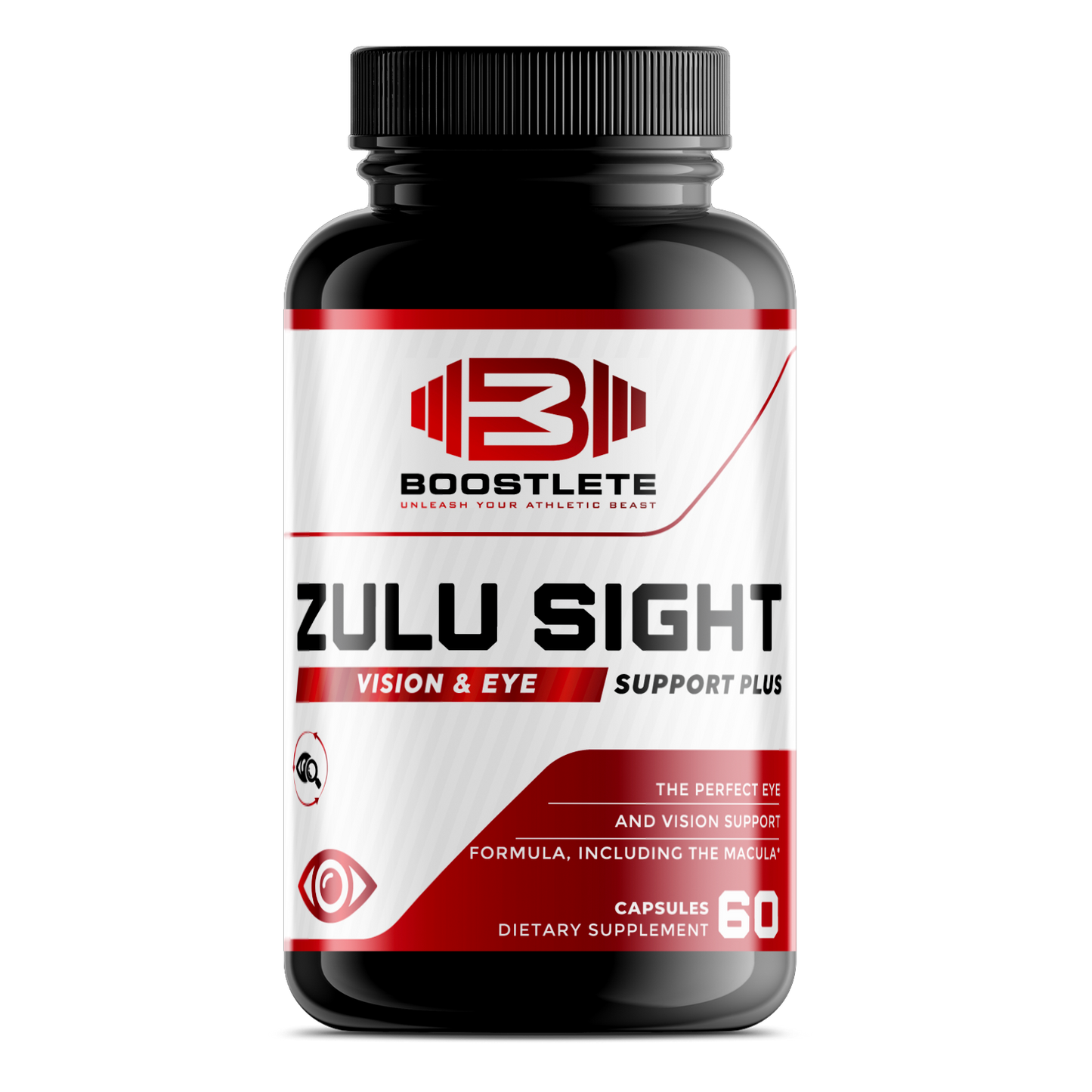 Boostlete Zulu Sight – Vision & Eye Support Supplement with Lutein, Zeaxanthin, Bilberry & Greens Blend – 60 Capsules