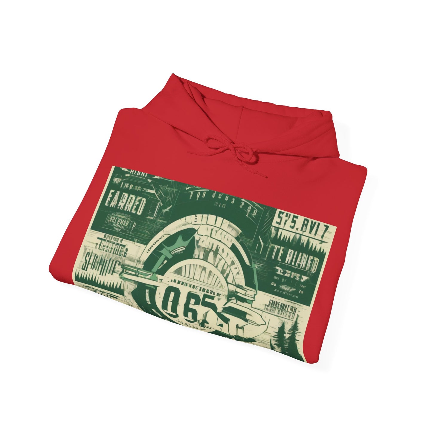 boostlete-mile-by-mile-type-fast-is-earned-big-blueprint-0041 — Unisex Heavy Blend Hooded Sweatshirt (Gildan)