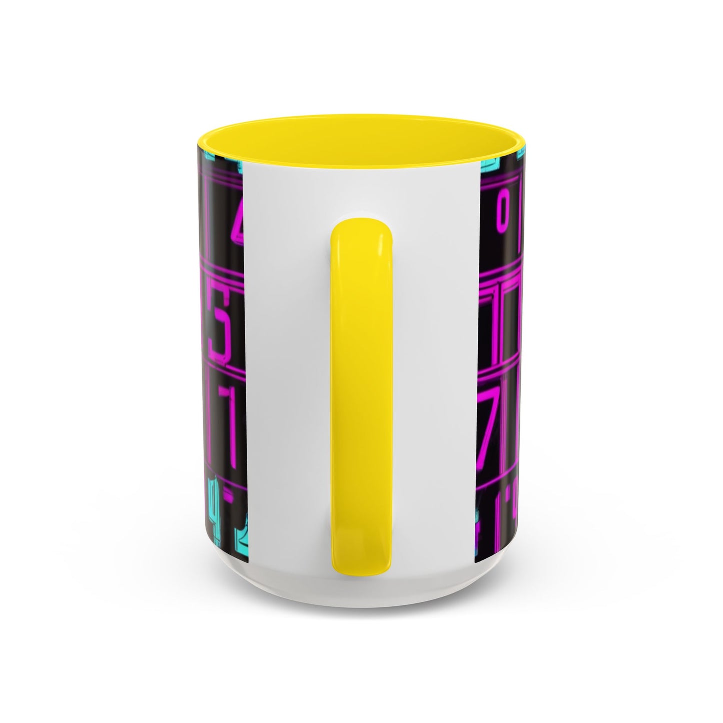 boostlete-iron-intent-pattern-plate-number-retro-0227 — Accent Mug 11oz/15oz