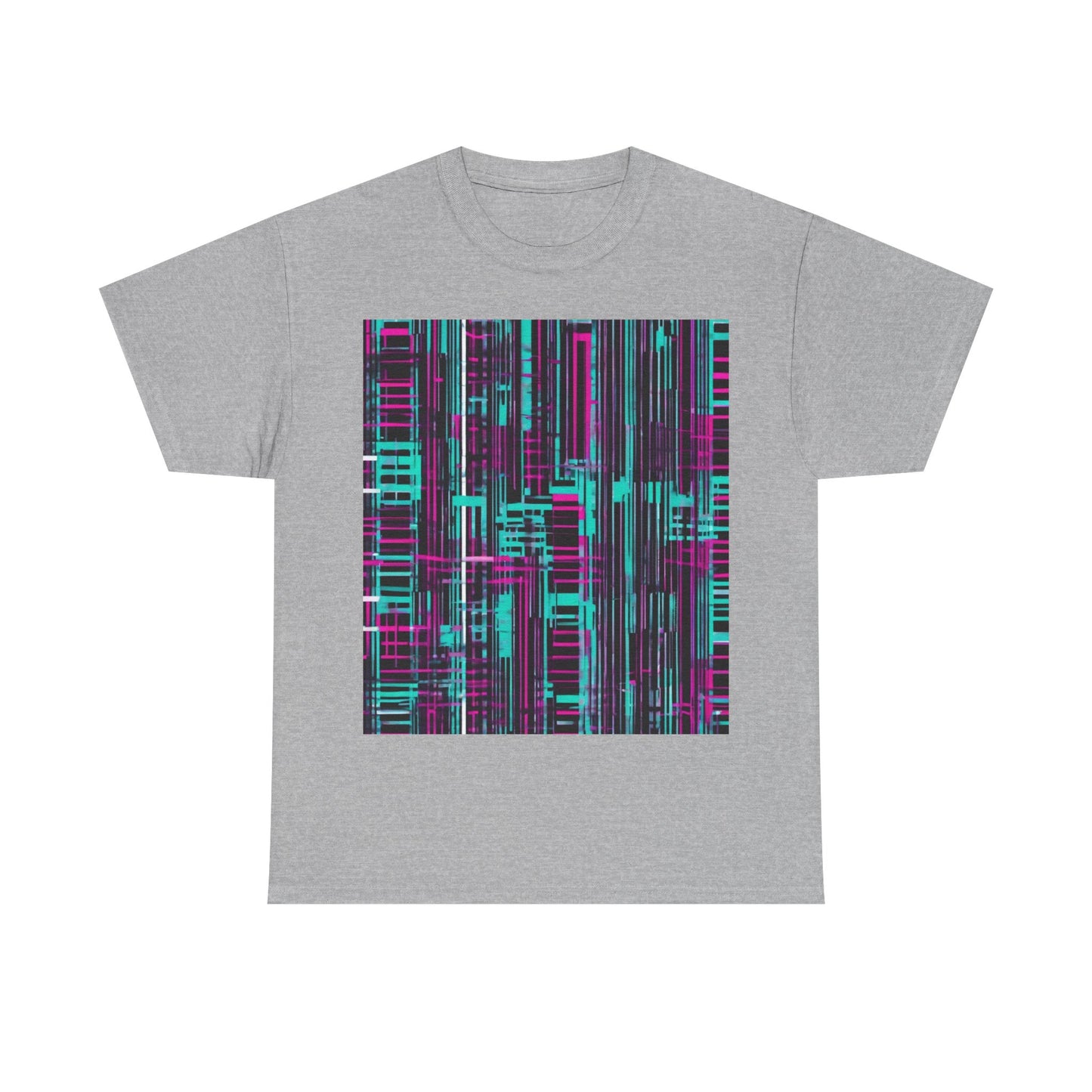 boostlete-field-day-pattern-barcode-retro-0275 — Unisex Heavy Cotton Tee (Gildan 5000)