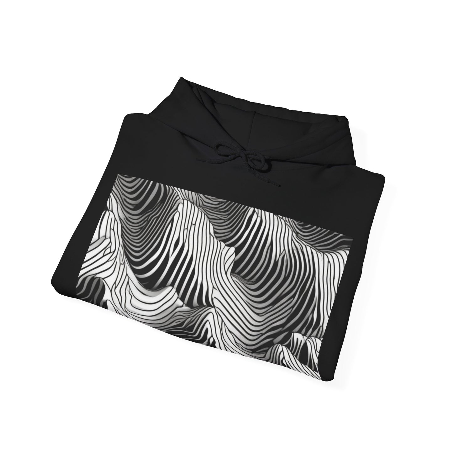 boostlete-field-day-pattern-topographic-isometric-0211 — Unisex Heavy Blend Hooded Sweatshirt (Gildan)