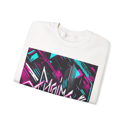 boostlete-recovery-progress-type-momentum-over-mood-diagonal-vector-0213 — Unisex Heavy Blend Crewneck Sweatshirt (Gildan)