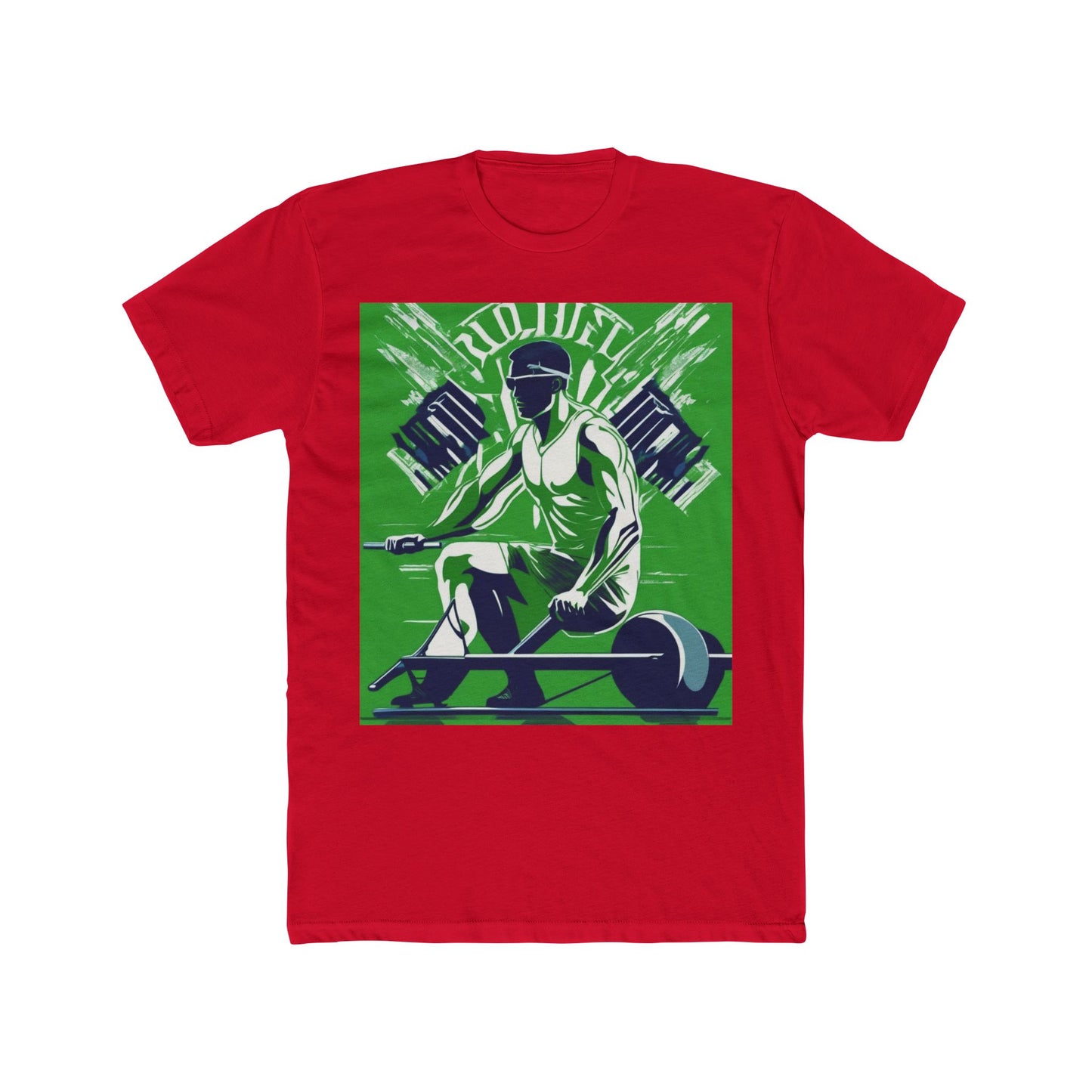 boostlete-am-crew-scene-rower-grainy-bold-0172 — Unisex Cotton Crew Tee (NL 3600)