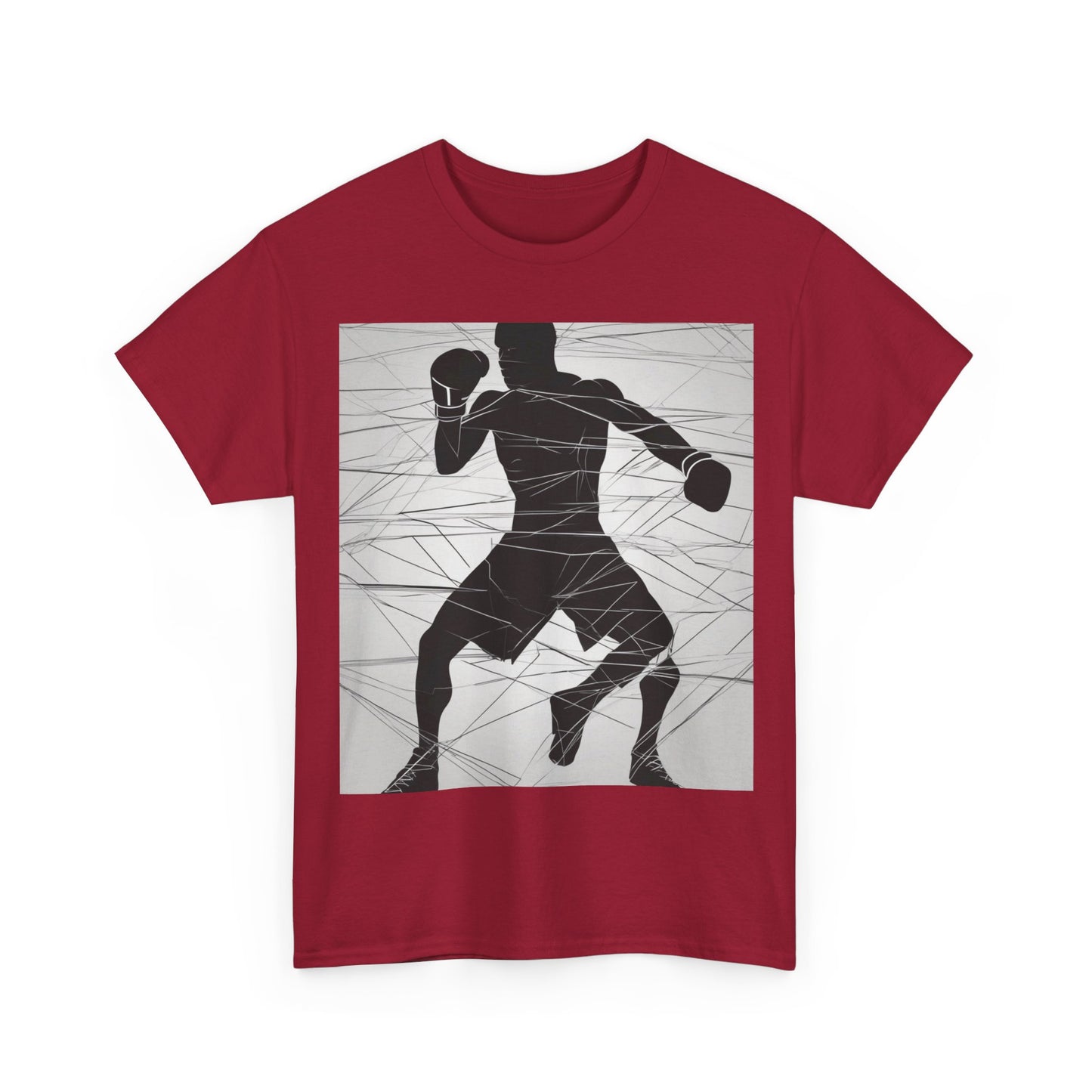 boostlete-mile-by-mile-scene-boxer-motion-geometric-0028 — Unisex Heavy Cotton Tee (Gildan 5000)