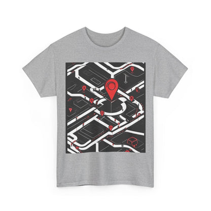 boostlete-am-crew-icon-map-matte-isometric-0094 — Unisex Heavy Cotton Tee (Gildan 5000)