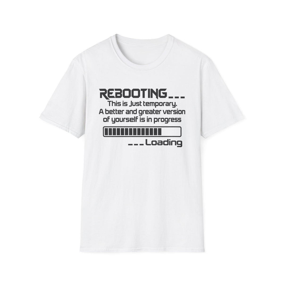 Rebooting Self-Improvement Loading Graphic T-Shirt