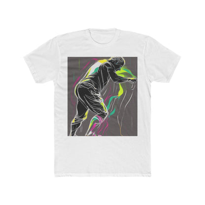 boostlete-iron-intent-scene-athlete-neon-monoline-0140 — Unisex Cotton Crew Tee (NL 3600)
