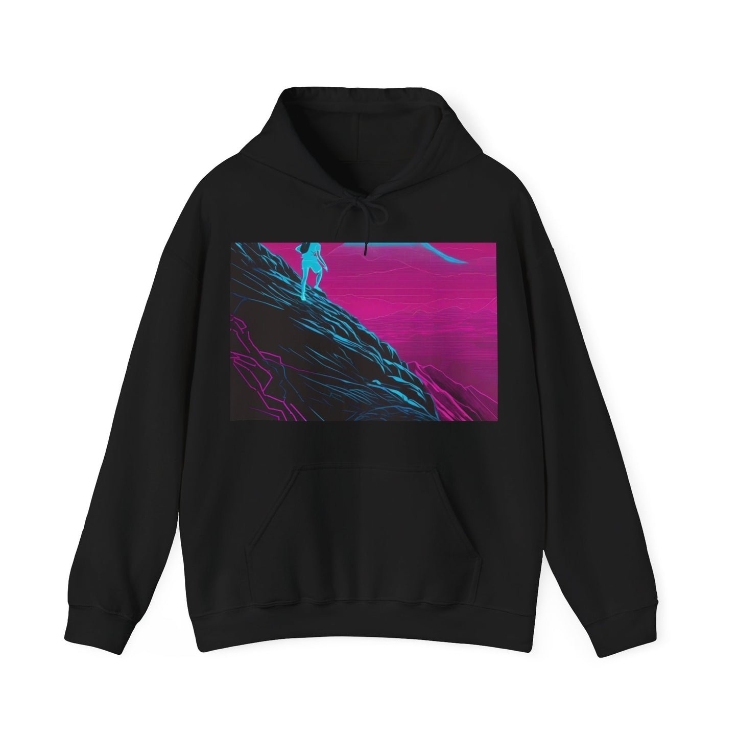 boostlete-boost-mode-scene-trail-neon-blueprint-0832 — Unisex Heavy Blend Hoodie (G18500)