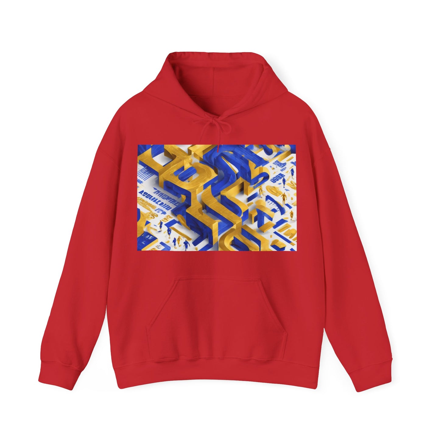 boostlete-iron-intent-type-one-more-rep-arc-isometric-0069 — Unisex Heavy Blend Hooded Sweatshirt (Gildan)