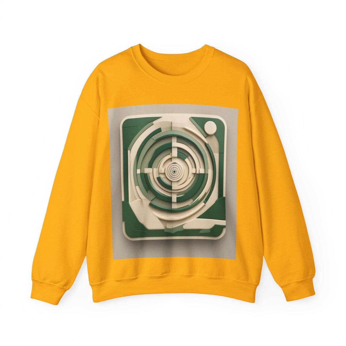 boostlete-mile-by-mile-icon-target-3d-modern-0306 — Unisex Heavy Blend Crewneck Sweatshirt (Gildan)