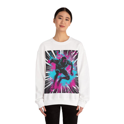 boostlete-recovery-progress-scene-sprinter-chalk-bold-0220 — Unisex Heavy Blend Crewneck Sweatshirt (Gildan)