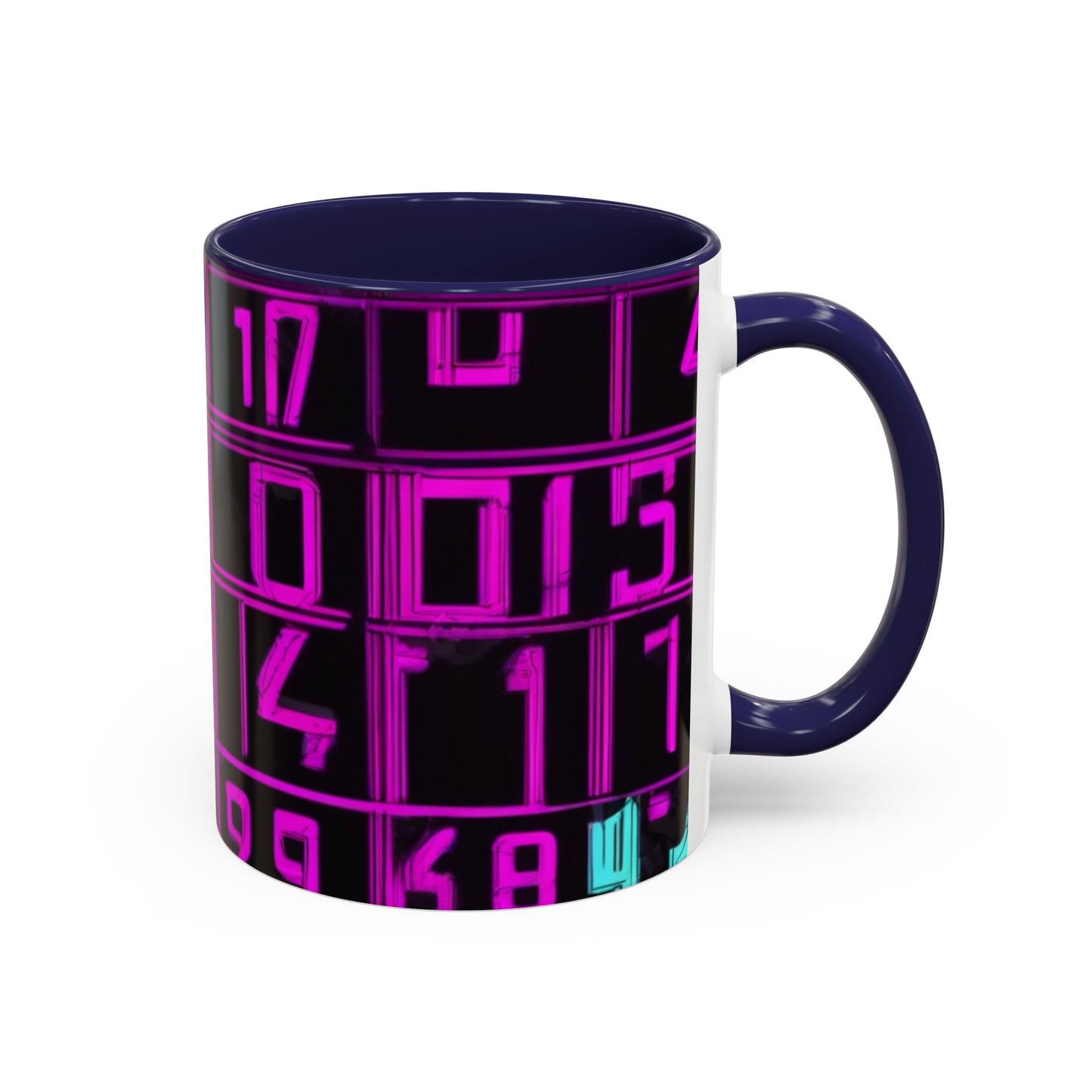 boostlete-iron-intent-pattern-plate-number-retro-0227 — Accent Mug 11oz/15oz