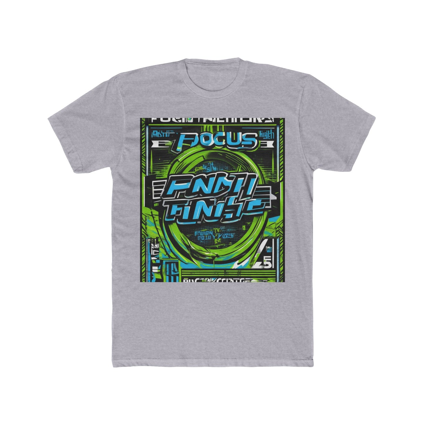 boostlete-iron-intent-type-focus-finish-big-retro-0177 — Unisex Cotton Crew Tee (NL 3600)