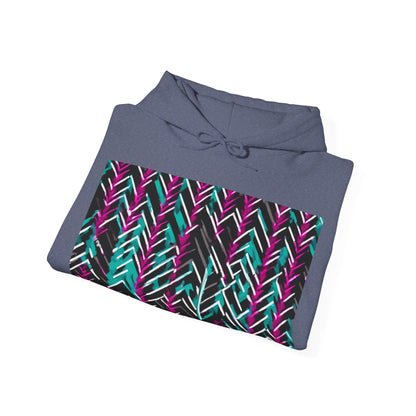 boostlete-recovery-progress-pattern-chevron-retro-0243 — Unisex Heavy Blend Hoodie (G18500)