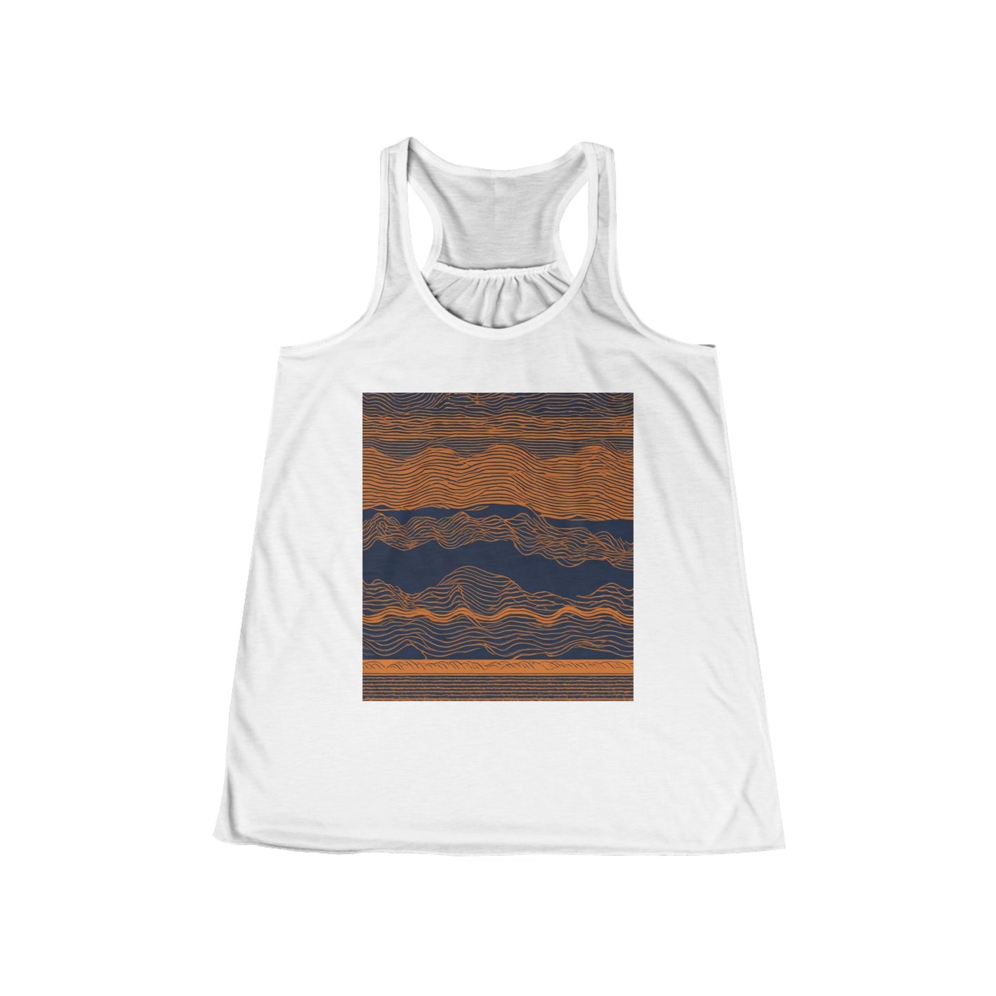 boostlete-field-day-pattern-audio-athletic-0107 — Women's Flowy Racerback Tank (B+C 8800)