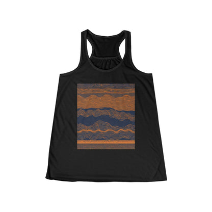 boostlete-field-day-pattern-audio-athletic-0107 — Women's Flowy Racerback Tank (B+C 8800)