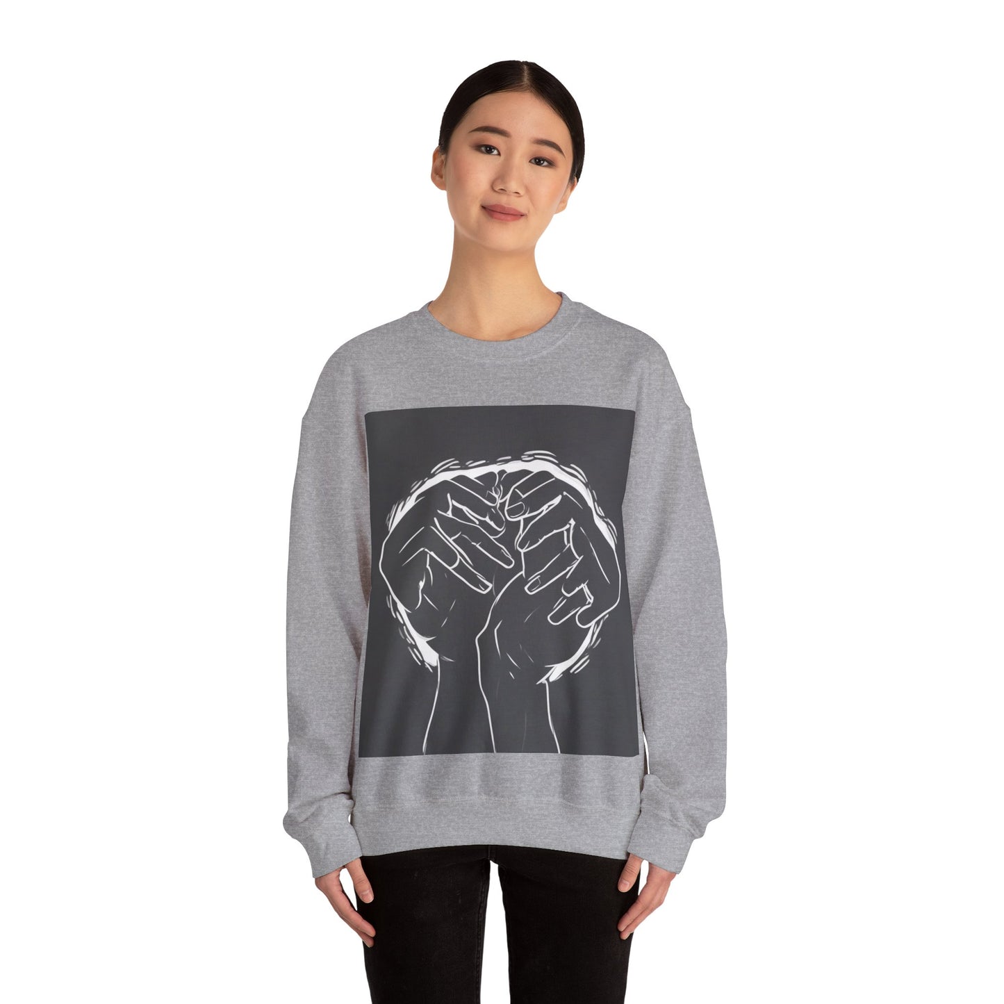 boostlete-am-crew-scene-athlete-high-modern-0308 — Unisex Heavy Blend Crewneck Sweatshirt (Gildan)