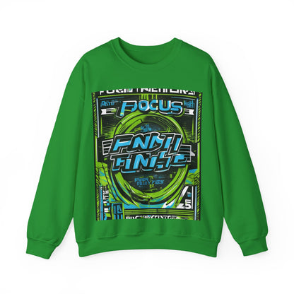 boostlete-iron-intent-type-focus-finish-big-retro-0177 — Unisex Heavy Blend Crewneck Sweatshirt (Gildan)