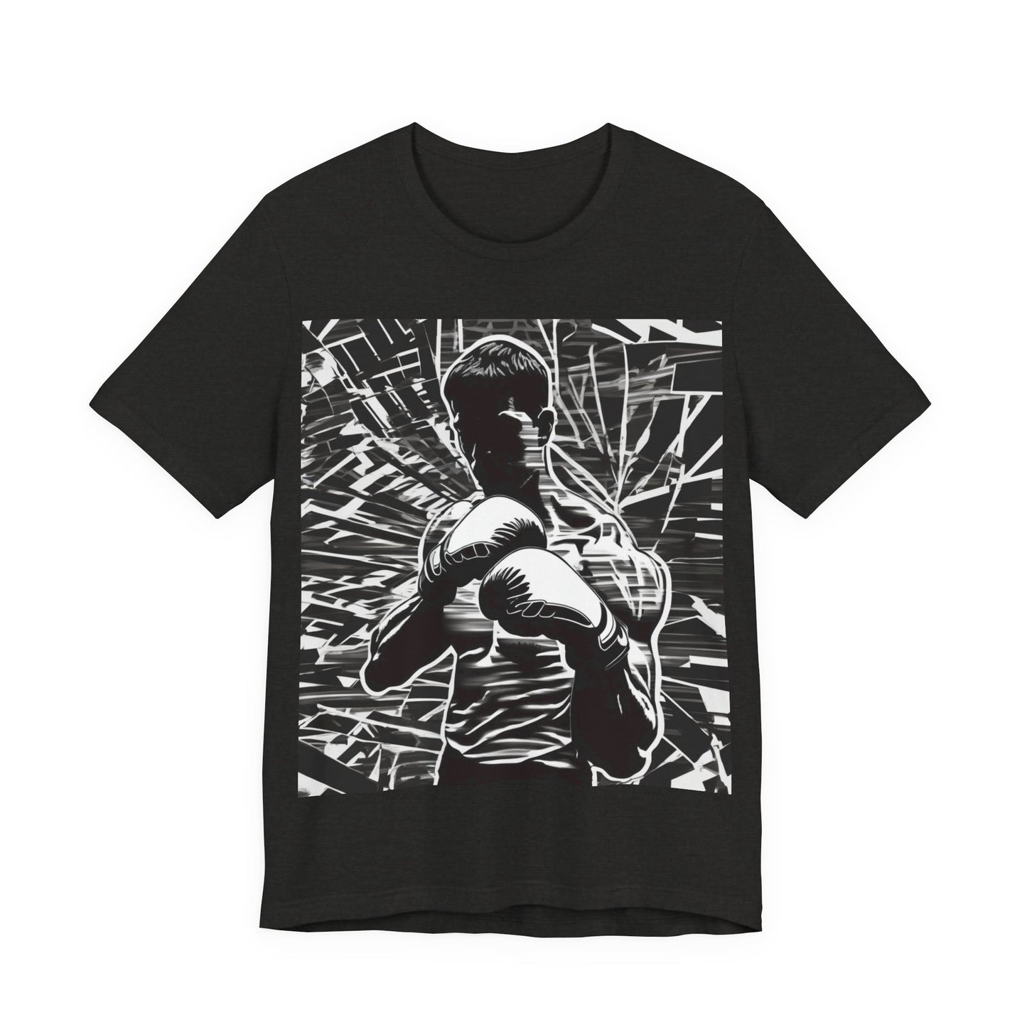 boostlete-boost-mode-scene-boxer-glitch-paper-0084 — Unisex Jersey Short Sleeve (B+C 3001)