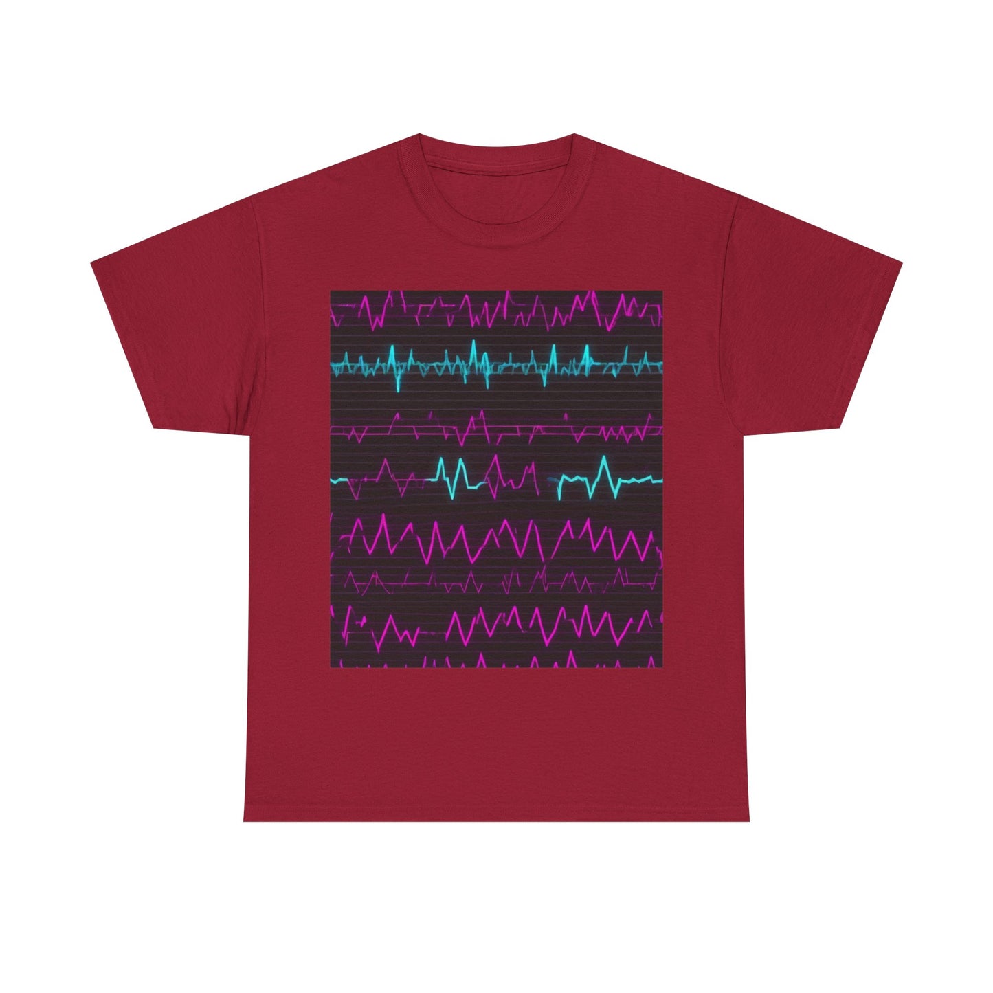 boostlete-boost-mode-pattern-ekg-modern-0111 — Unisex Heavy Cotton Tee (Gildan 5000)