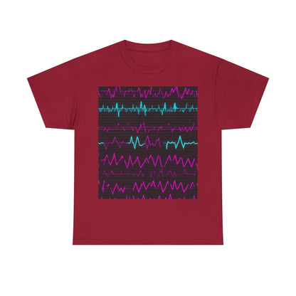 boostlete-boost-mode-pattern-ekg-modern-0111 — Unisex Heavy Cotton Tee (Gildan 5000)