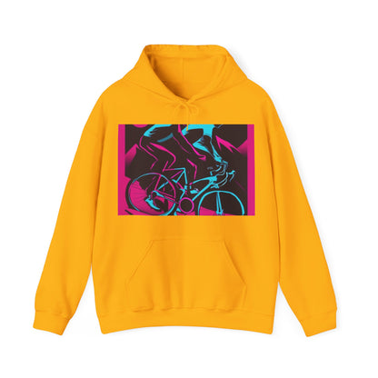 boostlete-rise-grind-scene-cyclist-outline-vector-0868 — Unisex Heavy Blend Hoodie (G18500)