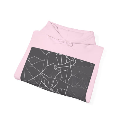boostlete-pr-season-scene-runner-outline-geometric-1072 — Unisex Heavy Blend Hoodie (G18500)