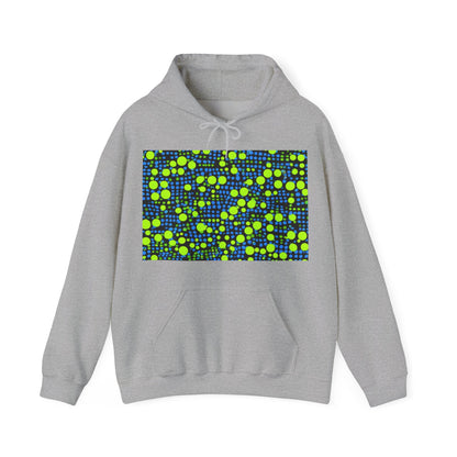 boostlete-mile-by-mile-pattern-dotted-geometric-0071 — Unisex Heavy Blend Hooded Sweatshirt (Gildan)