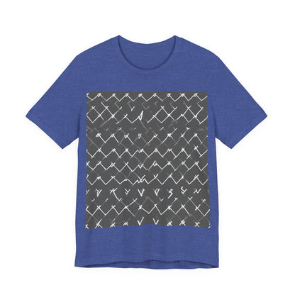boostlete-am-crew-pattern-ekg-bold-0047 — Unisex Jersey Short Sleeve (B+C 3001)