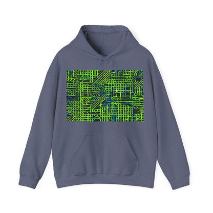 boostlete-quiet-power-pattern-stair-steps-industrial-0751 — Unisex Heavy Blend Hoodie (G18500)