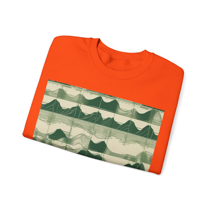 boostlete-mile-by-mile-pattern-audio-blueprint-0971 — Unisex Heavy Blend Crewneck (G18000)