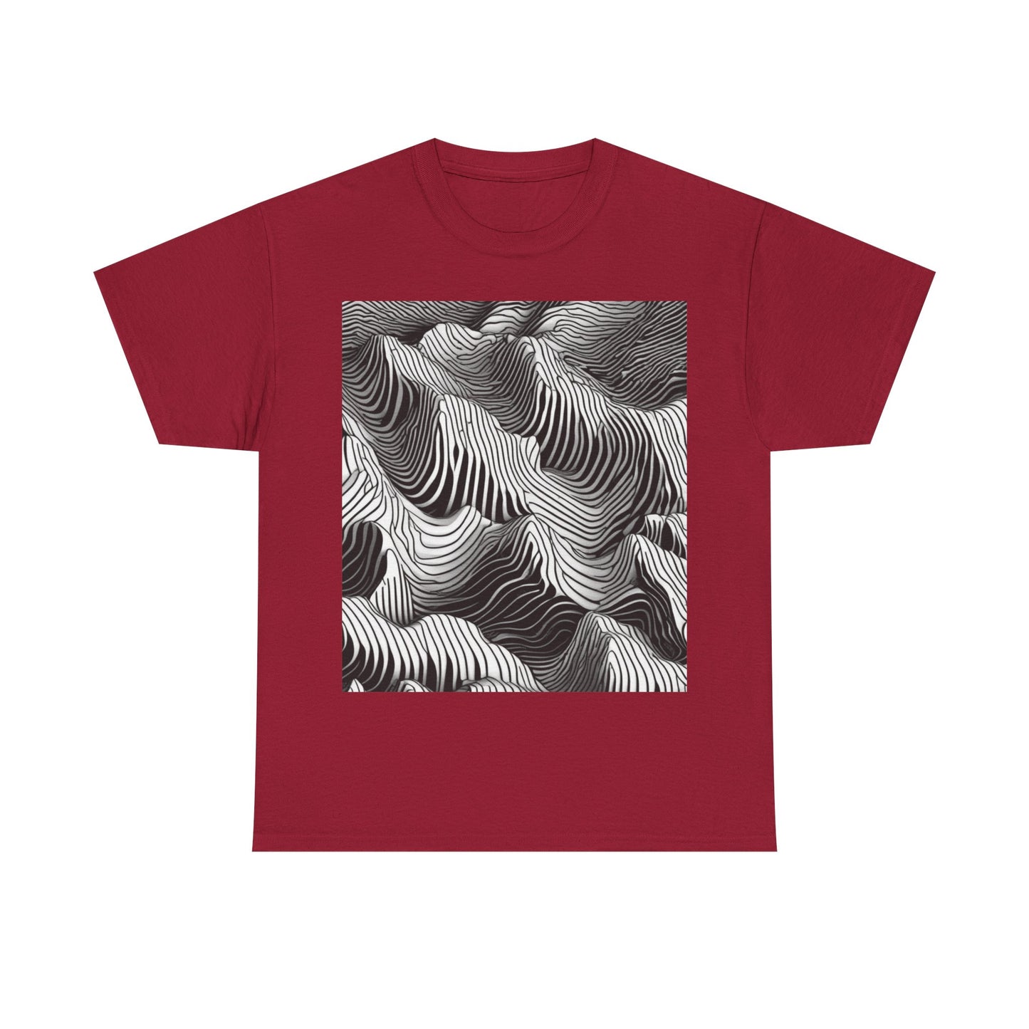 boostlete-field-day-pattern-topographic-isometric-0211 — Unisex Heavy Cotton Tee (Gildan 5000)