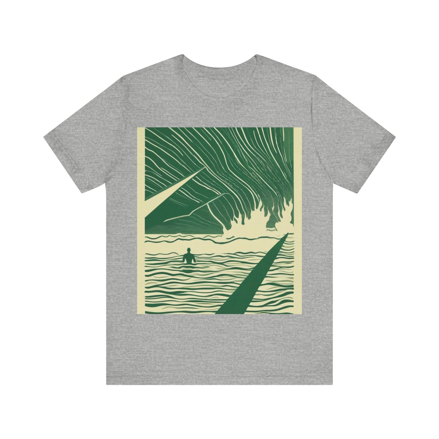 boostlete-mile-by-mile-icon-swimmer-motion-isometric-0078 — Unisex Jersey Short Sleeve (B+C 3001)